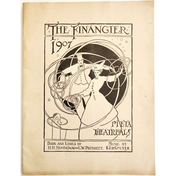 1907 The Financier Harvard Pi Eta Theatrical Play Program Book PB Musical DWS12C - Picture 2 of 9